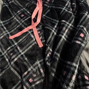 Secret Treasures Black and Pink Plaid Pajama Pants